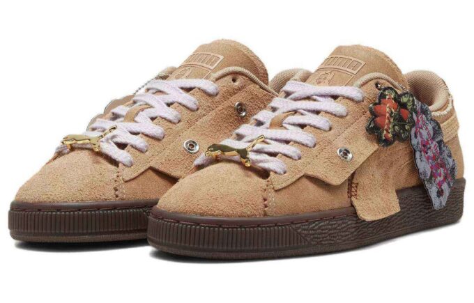(WMNS) Suede x X-Girl “Almendra tostada”