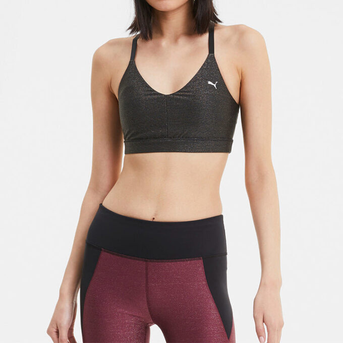 (WMNS) Sujetador de entrenamiento de bajo impacto con tirantes “Negro”