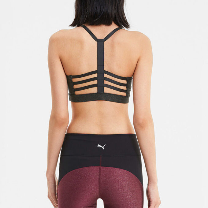 (WMNS) Sujetador de entrenamiento de bajo impacto con tirantes “Negro”