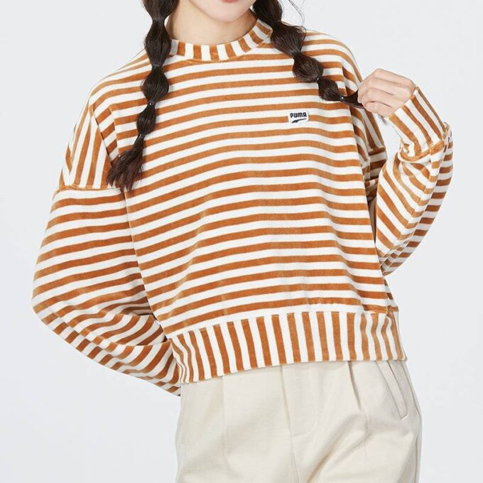 (WMNS) Suéter de punto a rayas “Beige”