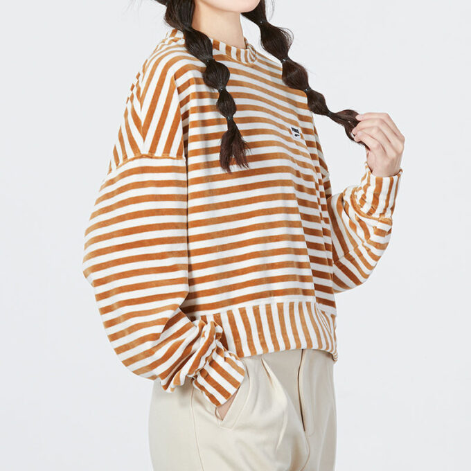 (WMNS) Suéter de punto a rayas “Beige”