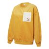 (WMNS) Suéter deportivo de cuello redondo con bolsillo y cremallera en colores contrastantes “Amarillo”