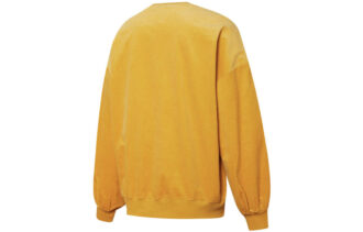 (WMNS) Suéter deportivo de cuello redondo con bolsillo y cremallera en colores contrastantes “Amarillo”