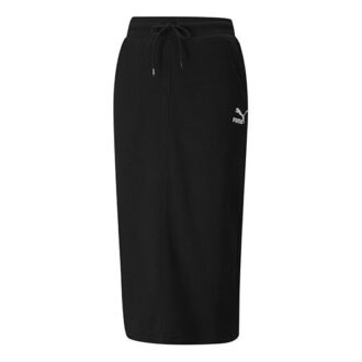 (WMNS) Vestido midi clásico con cordón negro