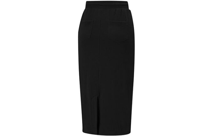 (WMNS) Vestido midi clásico con cordón negro