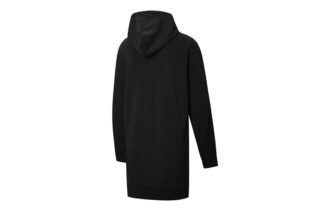 (WMNS) Vestido negro de manga larga con capucha amplificada
