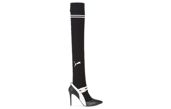 (WMNS) x Fenty – Mary Jane de punto con tacón alto sin cordones en negro
