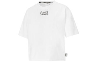 (WMNS) x Mr Doodle Cuello redondo Blanco