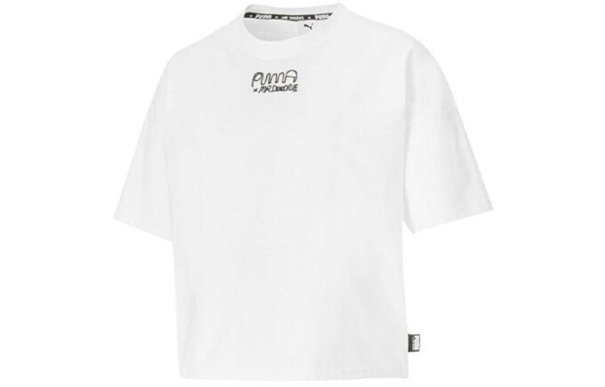 (WMNS) x Mr Doodle Cuello redondo Blanco