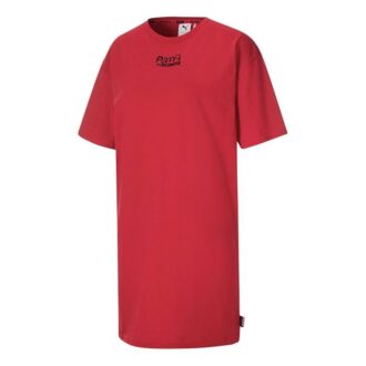 (WMNS) x Mr Doodle Vestido de manga corta rojo