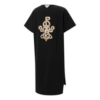 (WMNS) x PRONOUNCE Vestido deportivo negro con estampado en la espalda y firma conjunta