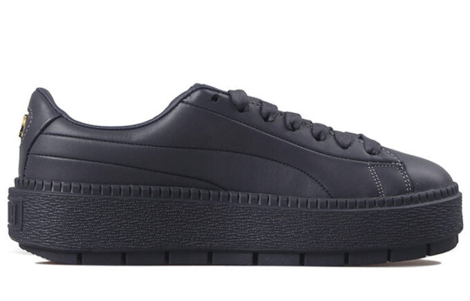 (WMNS) Zapatillas bajas premium con plataforma Trace en negro