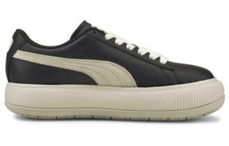 (WMNS) Zapatillas casuales de ante Mayu negras y blancas