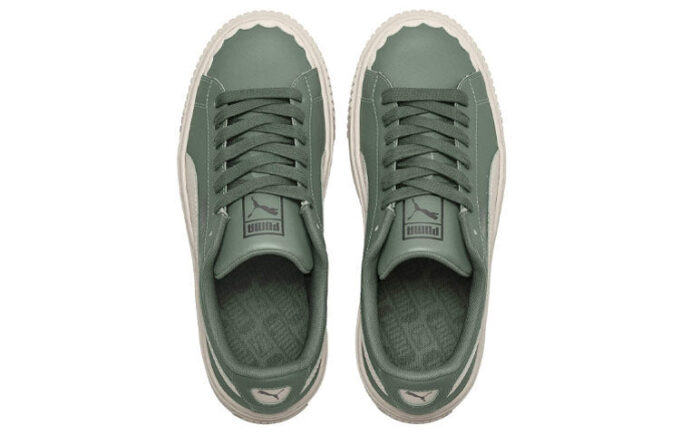 (WMNS) Zapatillas de baloncesto con plataforma festoneada, verde/blanco