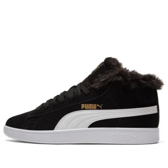 (WMNS) Zapatillas de caña media de vellón Smash V2 Plus negras