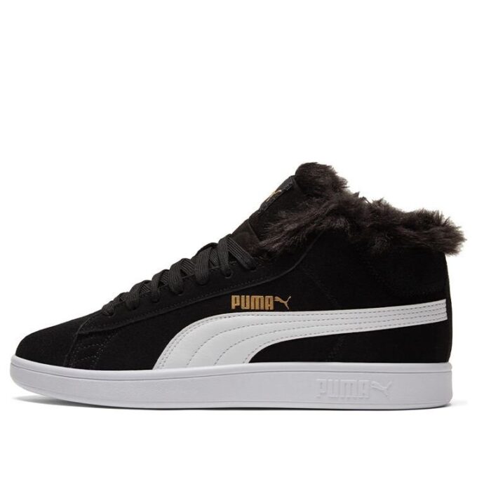 (WMNS) Zapatillas de caña media de vellón Smash V2 Plus negras