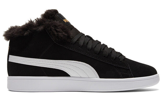 (WMNS) Zapatillas de caña media de vellón Smash V2 Plus negras