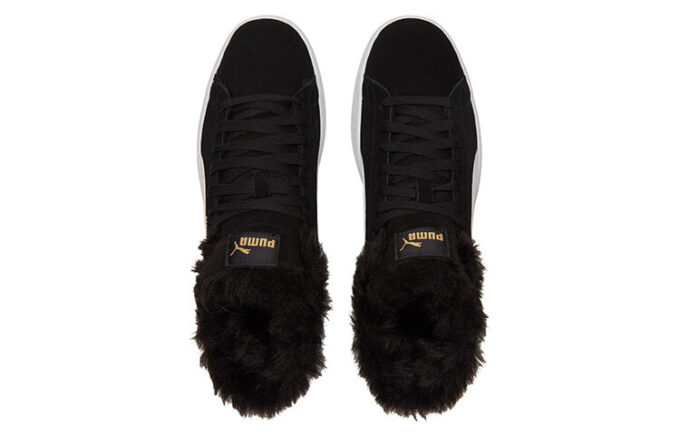(WMNS) Zapatillas de caña media de vellón Smash V2 Plus negras