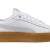 (WMNS) Zapatillas de plataforma de ante y piel en blanco