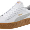 (WMNS) Zapatillas de plataforma de ante y piel en blanco