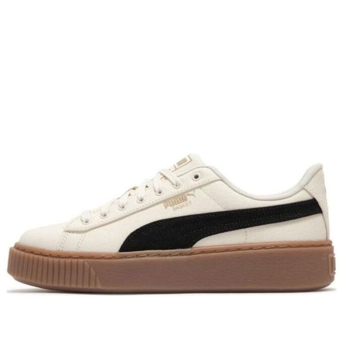 (WMNS) Zapatillas de plataforma de baloncesto de lona “Beige Negro”