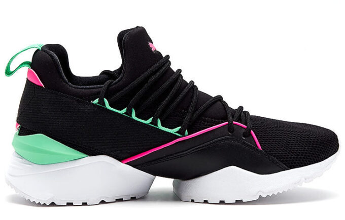 (WMNS) Zapatillas de running bajas Muse Maia Street 1 negras/verdes