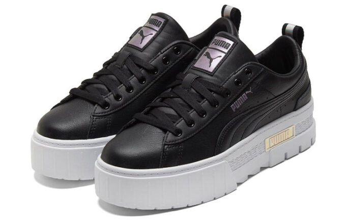 (WMNS) Zapatillas Mayze Lth Iridescent Negro/Blanco