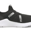 (WMNS) Zapatillas sin cordones con cable “Negro Plata”