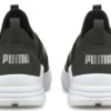 (WMNS) Zapatillas sin cordones con cable “Negro Plata”