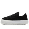 (WMNS) Zapatillas sin cordones Mayu de lona y ante en blanco y negro