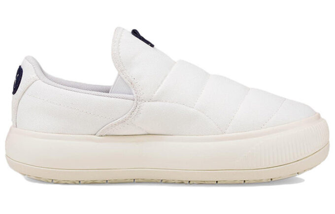 (WMNS) Zapatillas sin cordones Mayu de lona y ante “White Marshmallow”