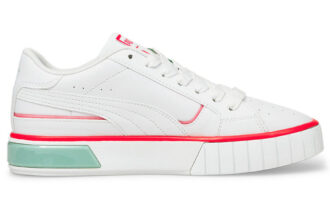 (WMNS) Zapatos de plataforma Cali Star Lights en blanco, verde y naranja