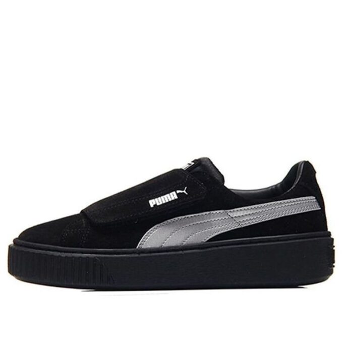 (WMNS) Zapatos de plataforma con tiras de satén negros
