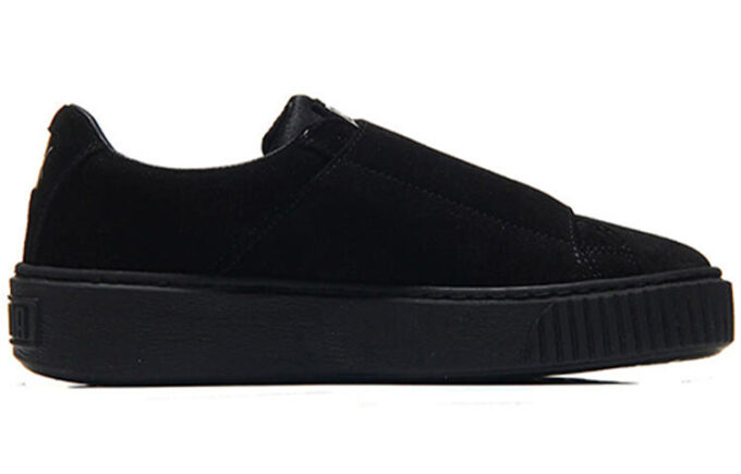 (WMNS) Zapatos de plataforma con tiras de satén negros