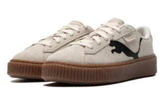 (WMNS) Zapatos de plataforma de ante en beige y marrón