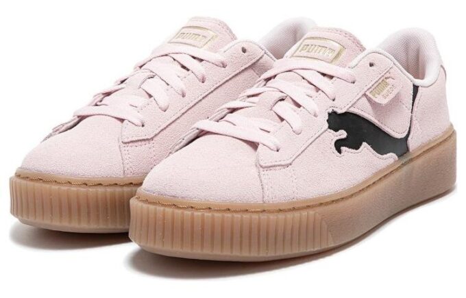(WMNS) Zapatos de plataforma de gamuza “Rosa, negro y chicle”