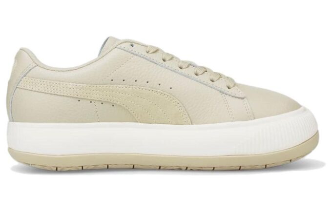 (WMNS) Zapatos de skate casuales de caña baja tonal Mayu de gamuza color caqui