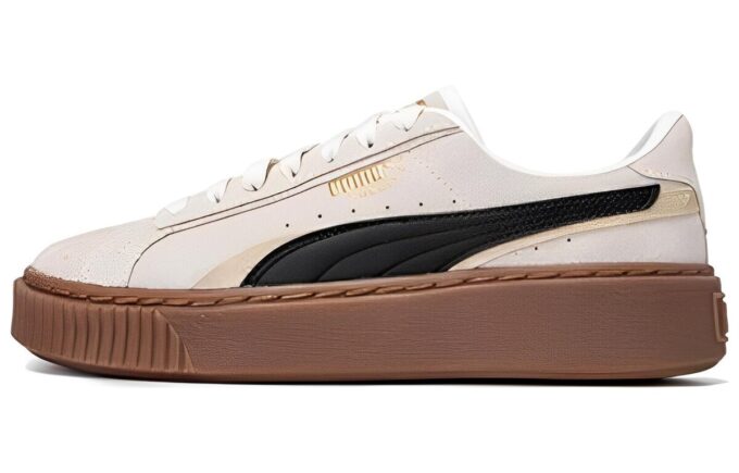 (WMNS) Zapatos de skate con plataforma “Crema, negro y marrón”
