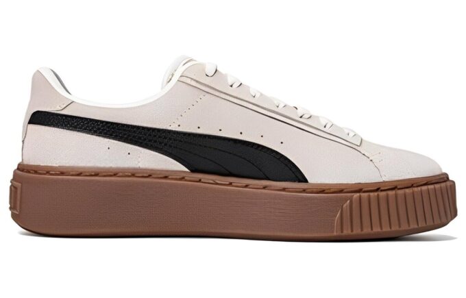(WMNS) Zapatos de skate con plataforma “Crema, negro y marrón”
