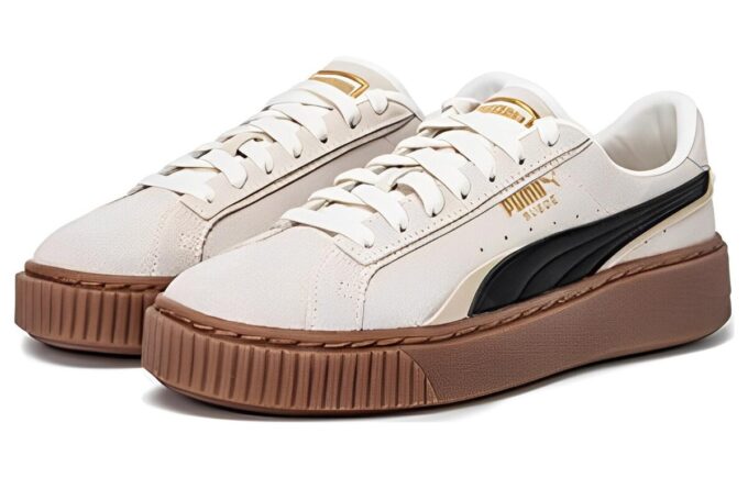 (WMNS) Zapatos de skate con plataforma “Crema, negro y marrón”