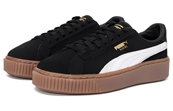 (WMNS) Zapatos de skate con plataforma “Negro, blanco y marrón”