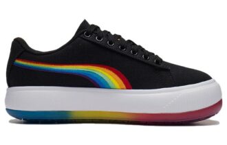 (WMNS) Zapatos de skate de suela gruesa Mayu Prism de ante negro