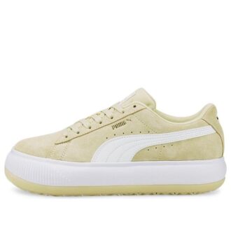 (WMNS) Zapatos de skate minimalistas casuales de suela gruesa Mayu de gamuza color caqui