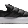 (WMNS) Zapatos sin cordones Mayu de gamuza negro/blanco