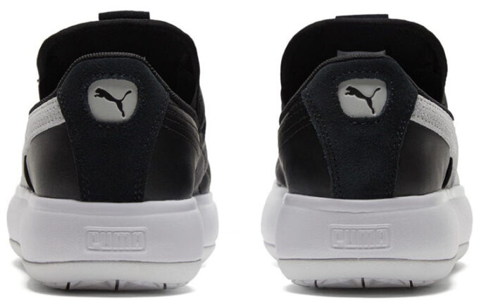 (WMNS) Zapatos sin cordones Mayu de gamuza negro/blanco