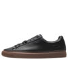 Zapatillas bajas unisex con costuras de canasta en negro y marrón