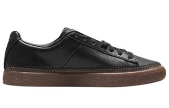 Zapatillas bajas unisex con costuras de canasta en negro y marrón