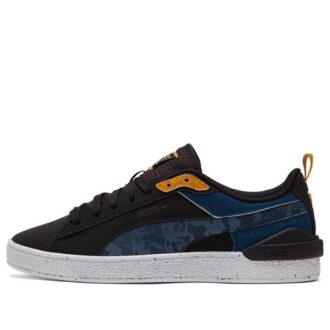Zapatillas bajas unisex de ante Bloc azul/negro
