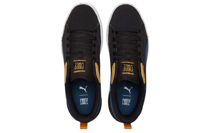 Zapatillas bajas unisex de ante Bloc azul/negro