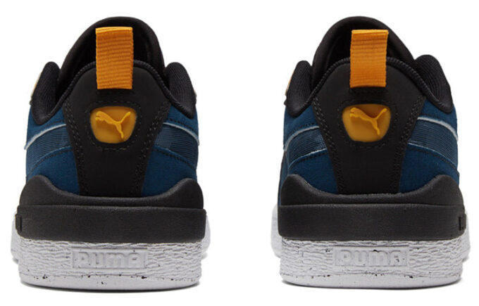 Zapatillas bajas unisex de ante Bloc azul/negro